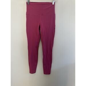 Lululemon Align HR Pant LeggingDouble Lined Nulu Size 6 Pink Lychee‎ EUC